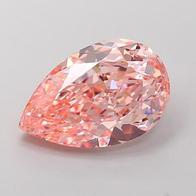 5.05 Ct. Fancy Vivid Pink Pear Lab Grown Diamond