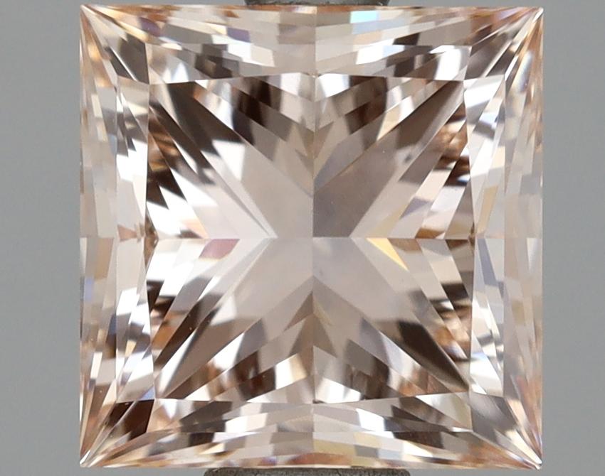 2.00 Ct. Light Brown Pink Princess Lab Grown Diamond