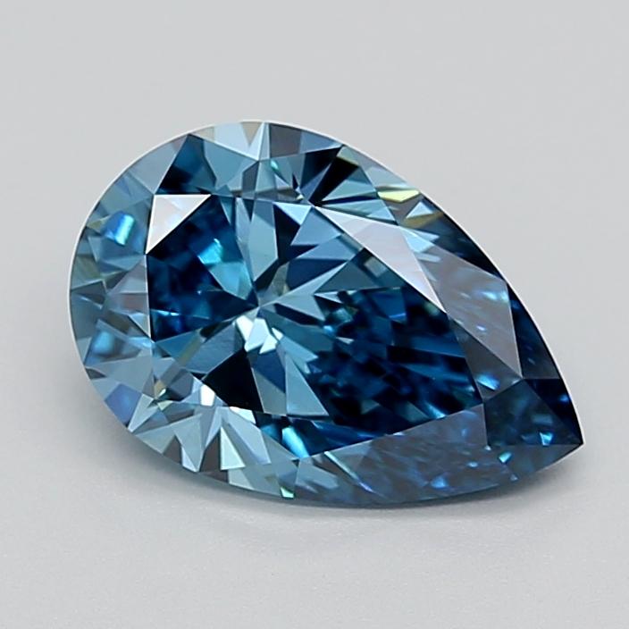2.30 Ct. Fancy Vivid  Blue Pear Lab Grown Diamond