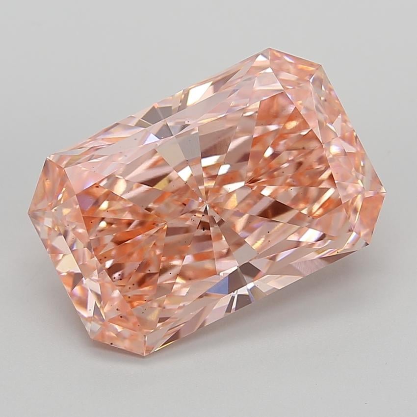 10.02 Ct. Fancy Vivid  Pink Radiant Lab Grown Diamond
