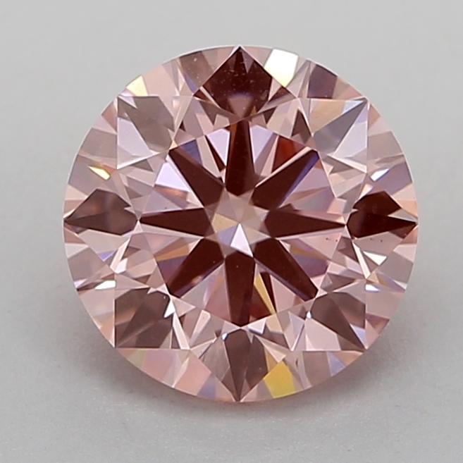 2.10 Ct. Fancy Vivid  Pink Round Lab Grown Diamond
