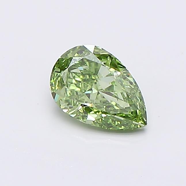 0.53 Ct. Fancy Vivid Green Pear Lab Grown Diamond