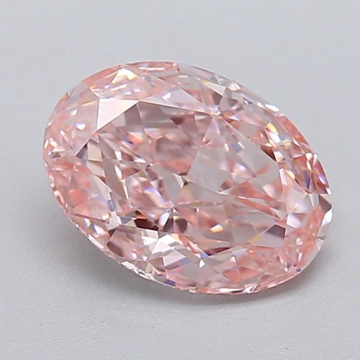1.12 Ct. Fancy Intense  Pink Oval Lab Grown Diamond