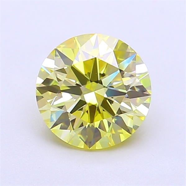 1.09 Ct. Fancy  Yellow Round Lab Grown Diamond