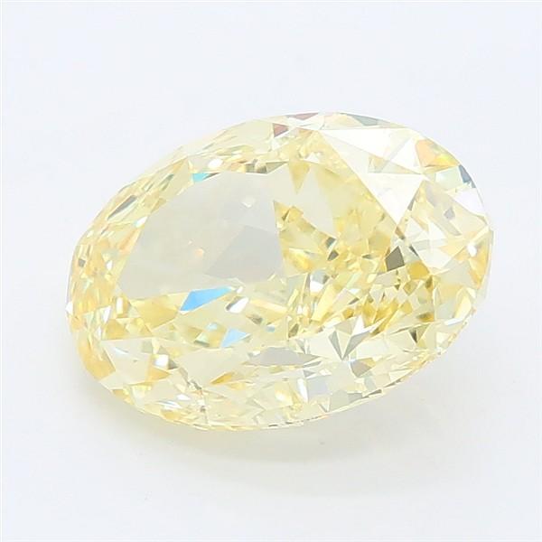 2.41 Ct. Fancy Intense Yellow Oval Lab Grown Diamond
