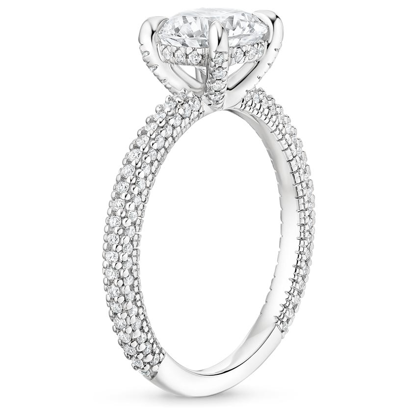 18K White Gold Luxe Valencia Diamond Ring (1/2 ct. tw.), large side view