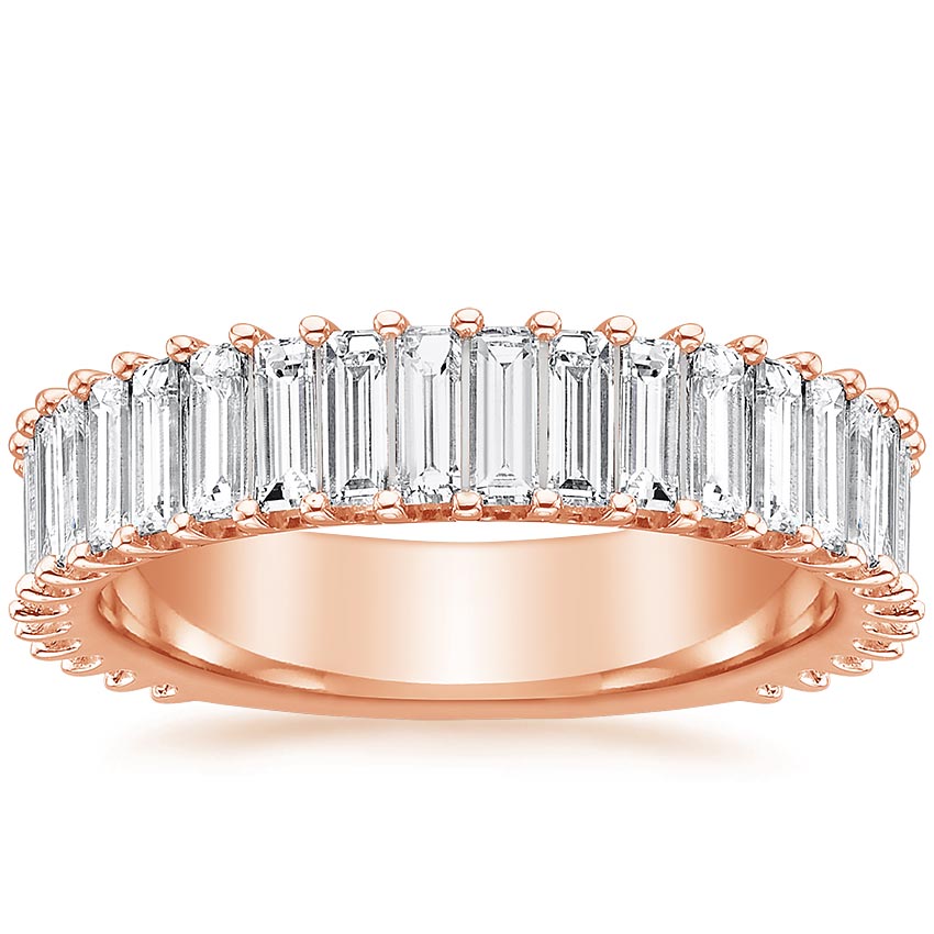 Rose Gold Lina Baguette Diamond Ring (1 7/8 ct. tw.)