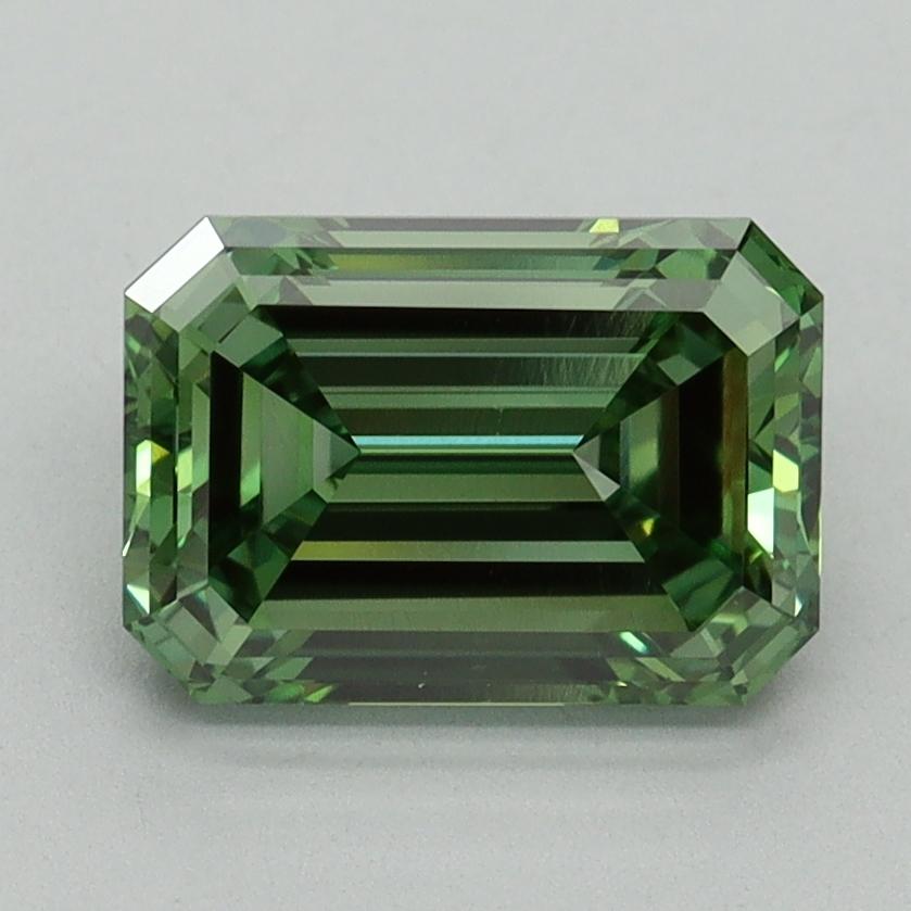 2.13 Ct. Fancy Vivid Green Emerald Lab Grown Diamond