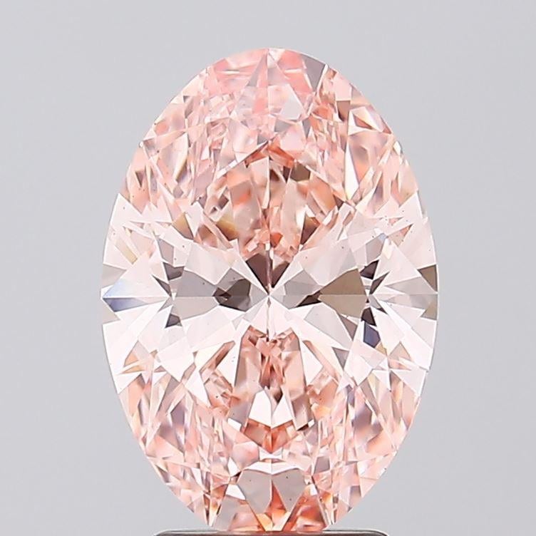3.10 Ct. Fancy Intense Pink Oval Lab Grown Diamond