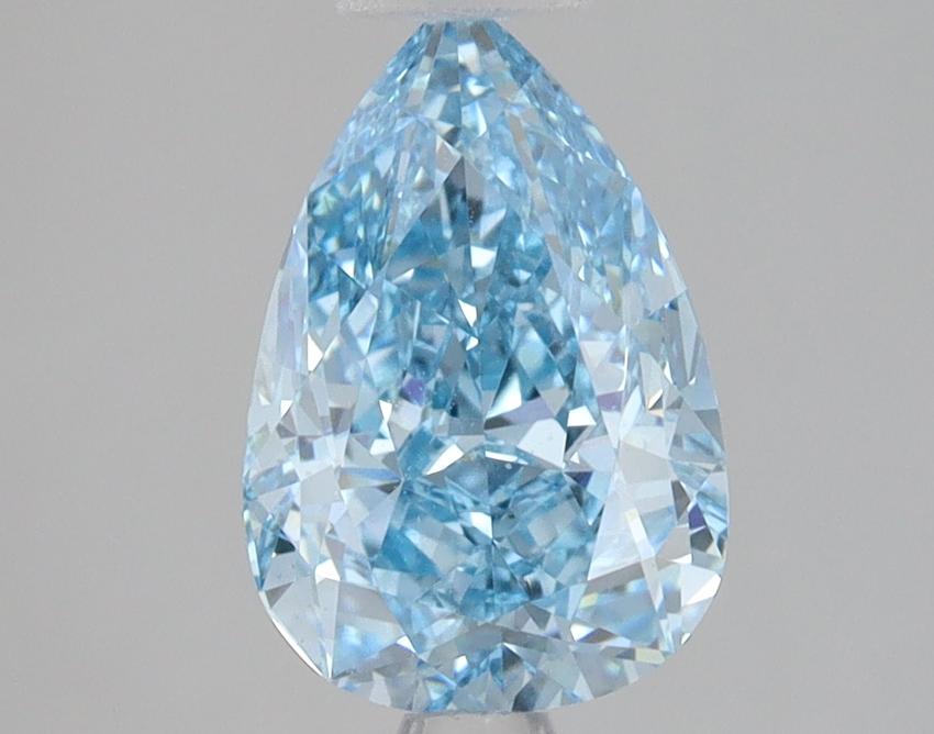 2.07 Ct. Fancy Vivid Blue Pear Lab Grown Diamond
