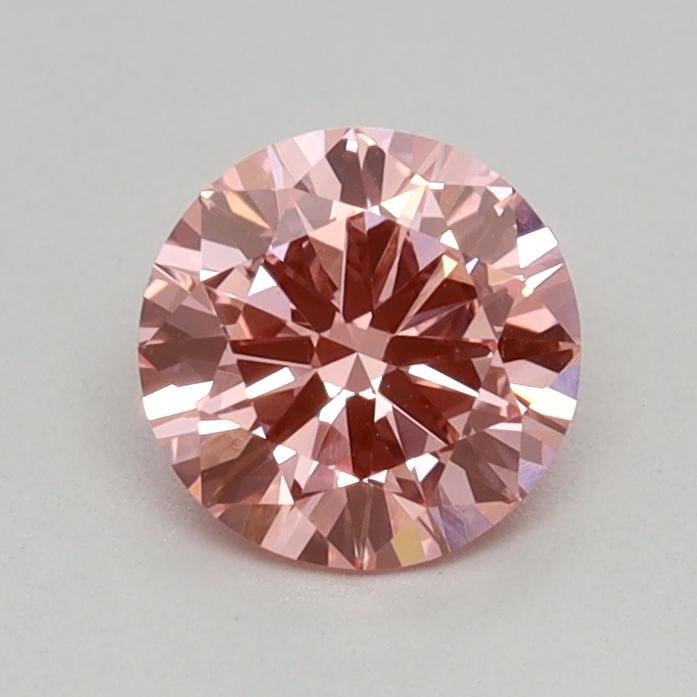 0.38 Ct. Fancy Vivid Pink Round Lab Grown Diamond