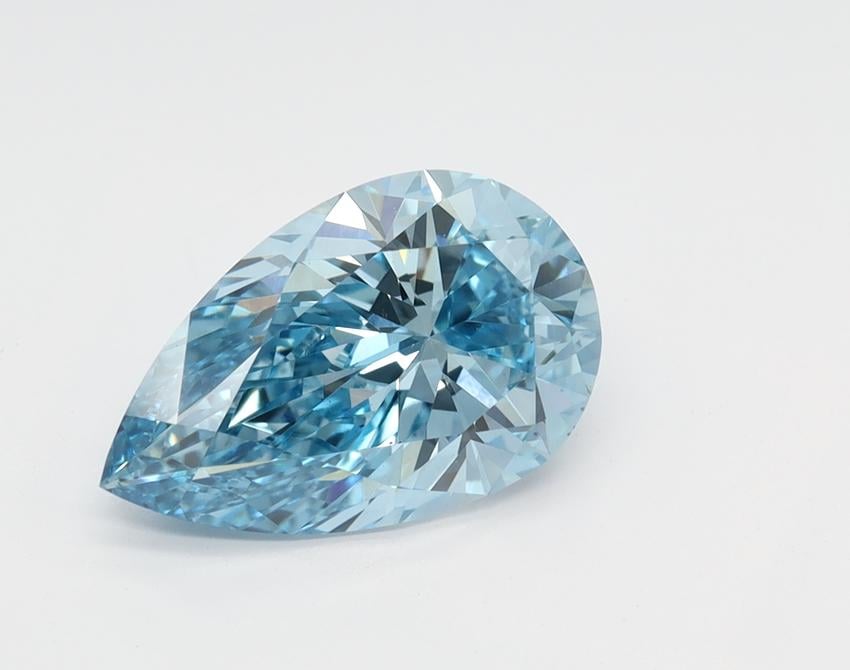 1.80 Ct. Fancy Vivid Blue Pear Lab Grown Diamond