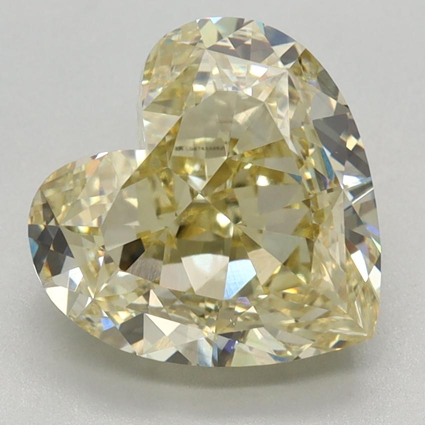3.07 Ct. Fancy Intense Yellow Heart Lab Grown Diamond
