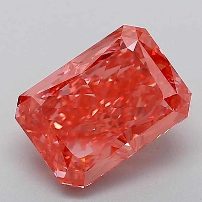 3.47 Ct. Fancy Vivid Pink Radiant Lab Grown Diamond