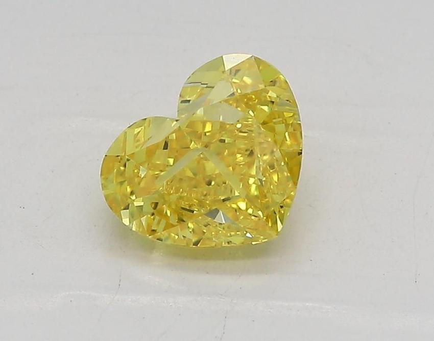 1.1 Ct. Fancy Vivid Yellow Heart Lab Grown Diamond