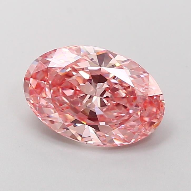 2.05 Ct. Fancy Vivid Pink Oval Lab Grown Diamond