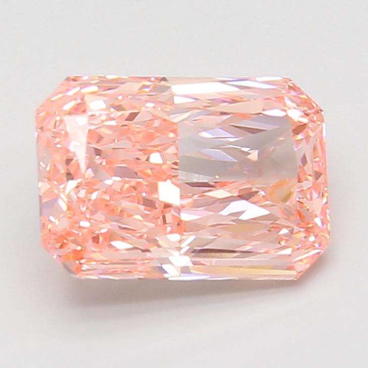 3.09 Ct. Fancy Vivid Pink Radiant Lab Grown Diamond