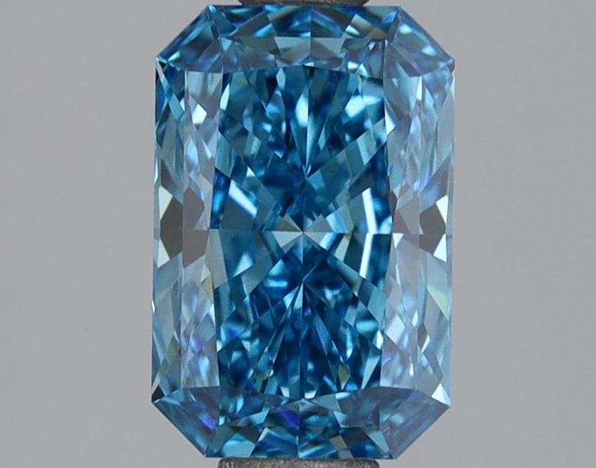 1.55 Ct. Fancy Vivid  Blue Radiant Lab Grown Diamond