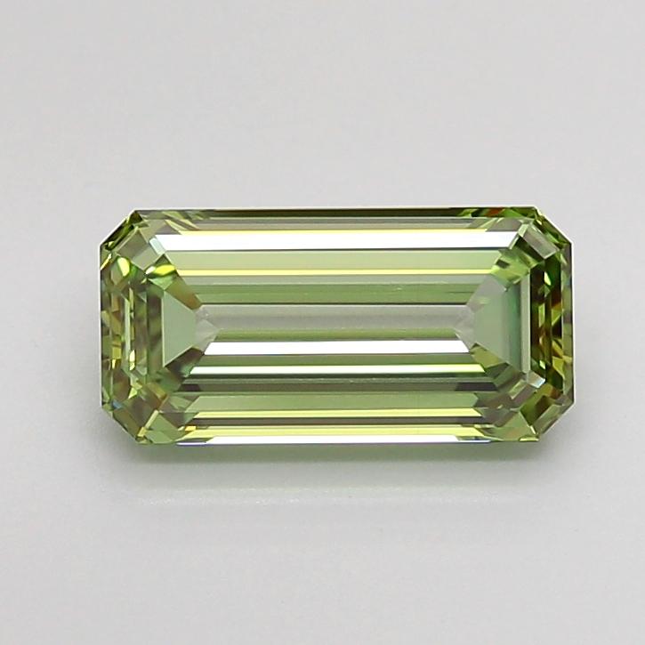 1.71 Ct. Fancy Vivid Green Emerald Lab Grown Diamond