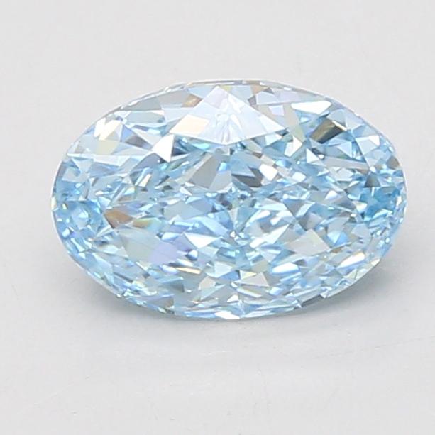 1.57 Ct. Fancy Vivid Blue Oval Lab Grown Diamond