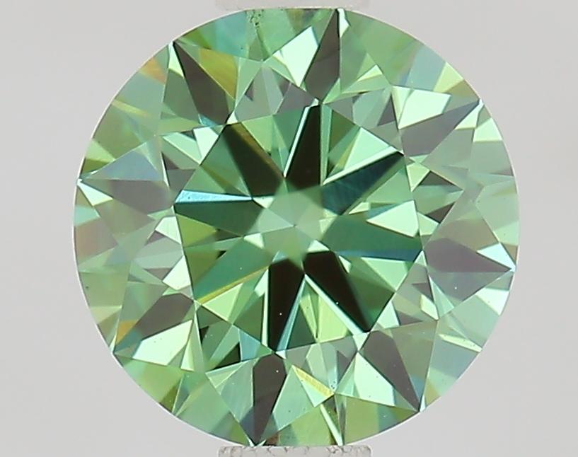 1.00 Ct. Fancy Vivid Green Round Lab Grown Diamond