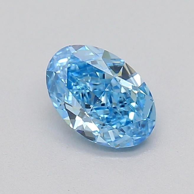 0.31 Ct. Fancy Vivid  Blue Oval Lab Grown Diamond