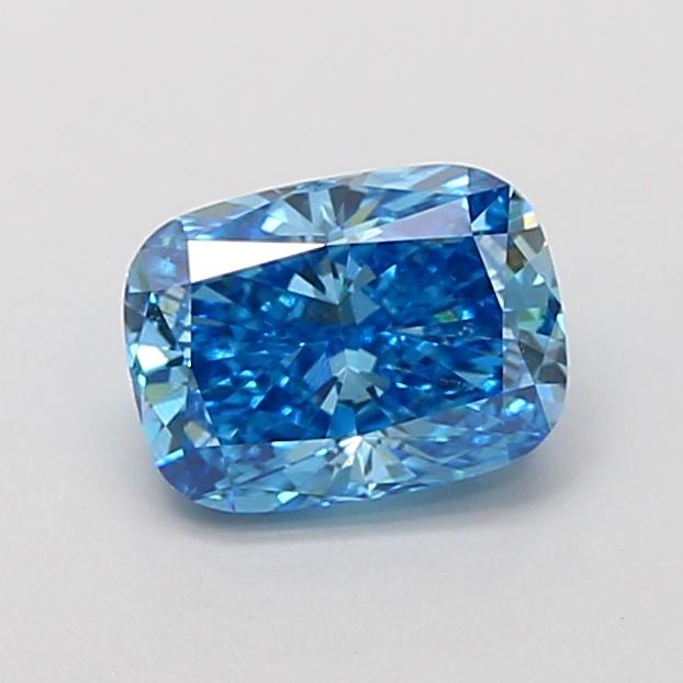 1.50 Ct. Fancy Vivid Blue Cushion Lab Grown Diamond