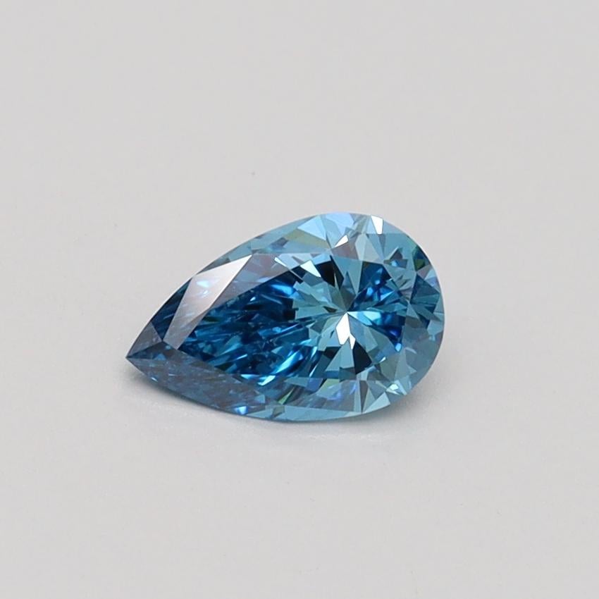 0.40 Ct. Fancy Vivid Blue Pear Lab Grown Diamond