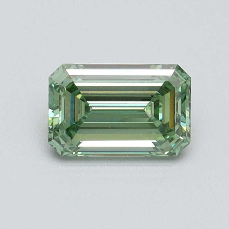 0.73 Ct. Fancy Vivid Pacific Green Emerald Lab Grown Diamond