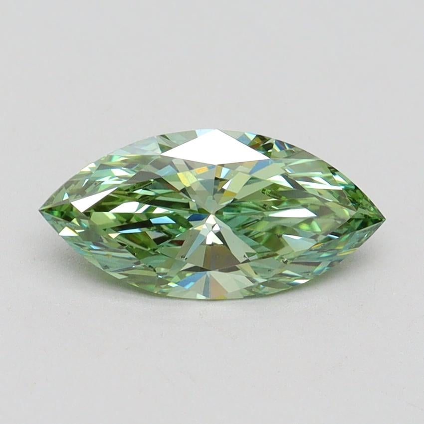 1.02 Ct. Fancy Vivid Green Marquise Lab Grown Diamond