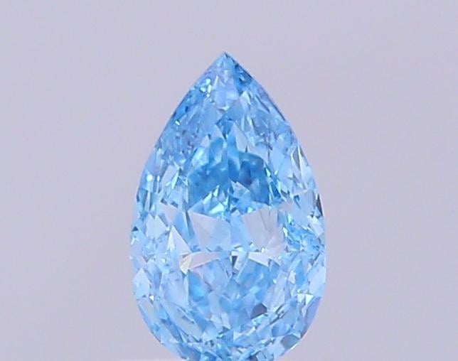 0.63 Ct. Fancy Vivid Blue Pear Lab Grown Diamond