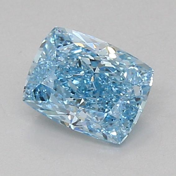 1.03 Ct. Fancy Vivid Blue Cushion Lab Grown Diamond