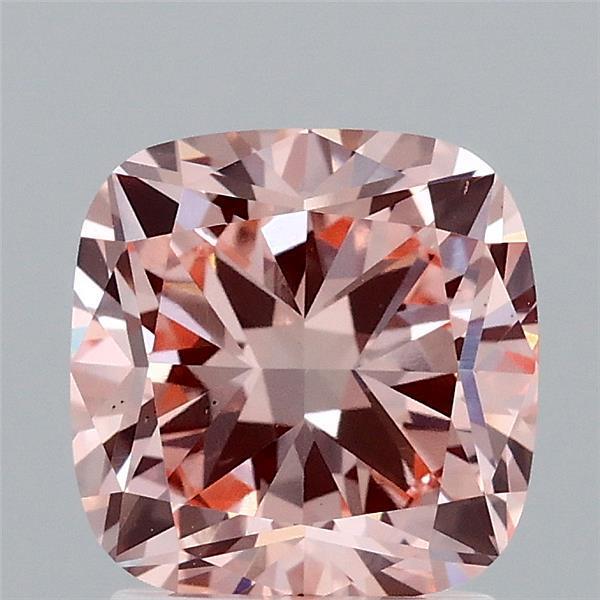 2.11 Ct. Fancy Intense  Pink Cushion Lab Grown Diamond