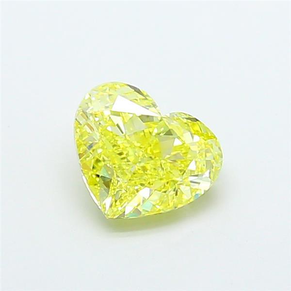 1.71 Ct. Fancy Intense  Yellow Heart Lab Grown Diamond