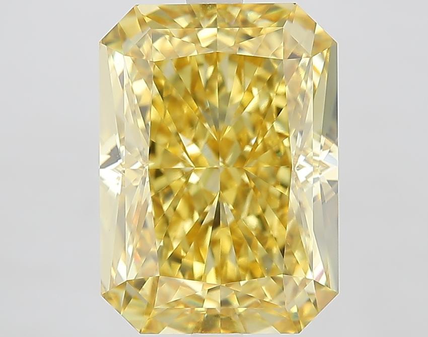 7.50 Ct. Fancy Vivid Yellow Radiant Lab Grown Diamond