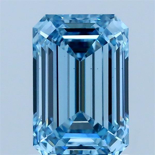 1.43 Ct. Fancy Vivid Blue Emerald Lab Grown Diamond