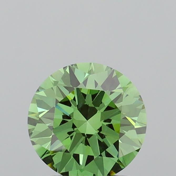 1.50 Ct. Fancy Vivid  Green Round Lab Grown Diamond