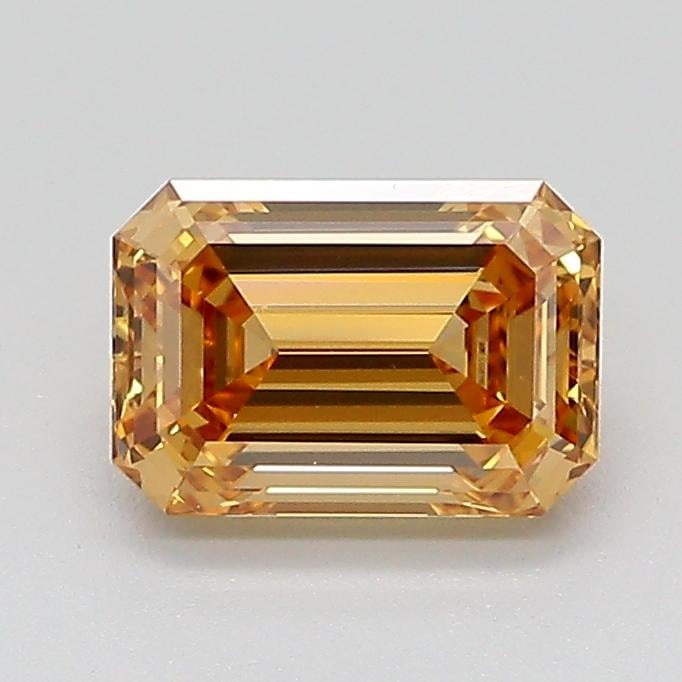 1.01 Ct. Fancy Light  Brown Emerald Lab Grown Diamond