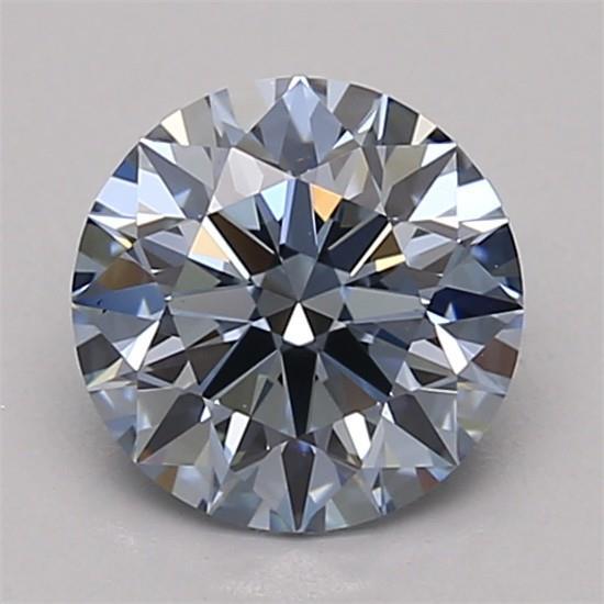 1.14 Ct. Fancy Intense Blue Round Lab Grown Diamond