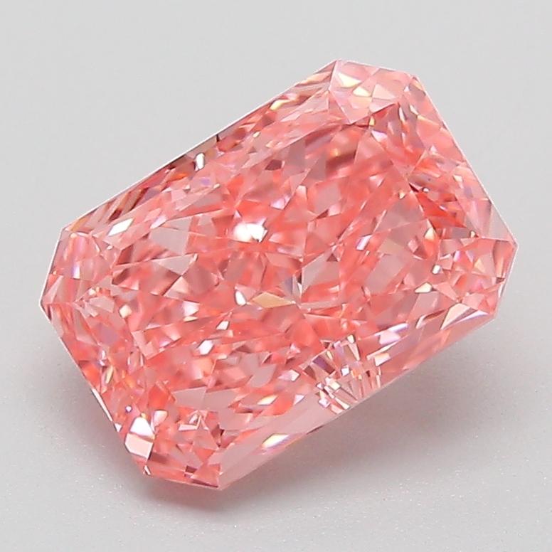 2.14 Ct. Fancy Vivid Pink Radiant Lab Grown Diamond