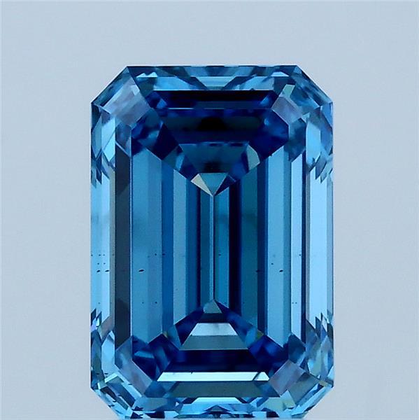 2.02 Ct. Fancy Vivid Blue Emerald Lab Grown Diamond
