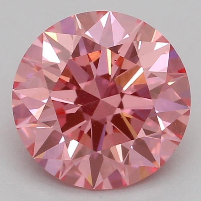 1.09 Ct. Fancy Vivid Pink Round Lab Grown Diamond