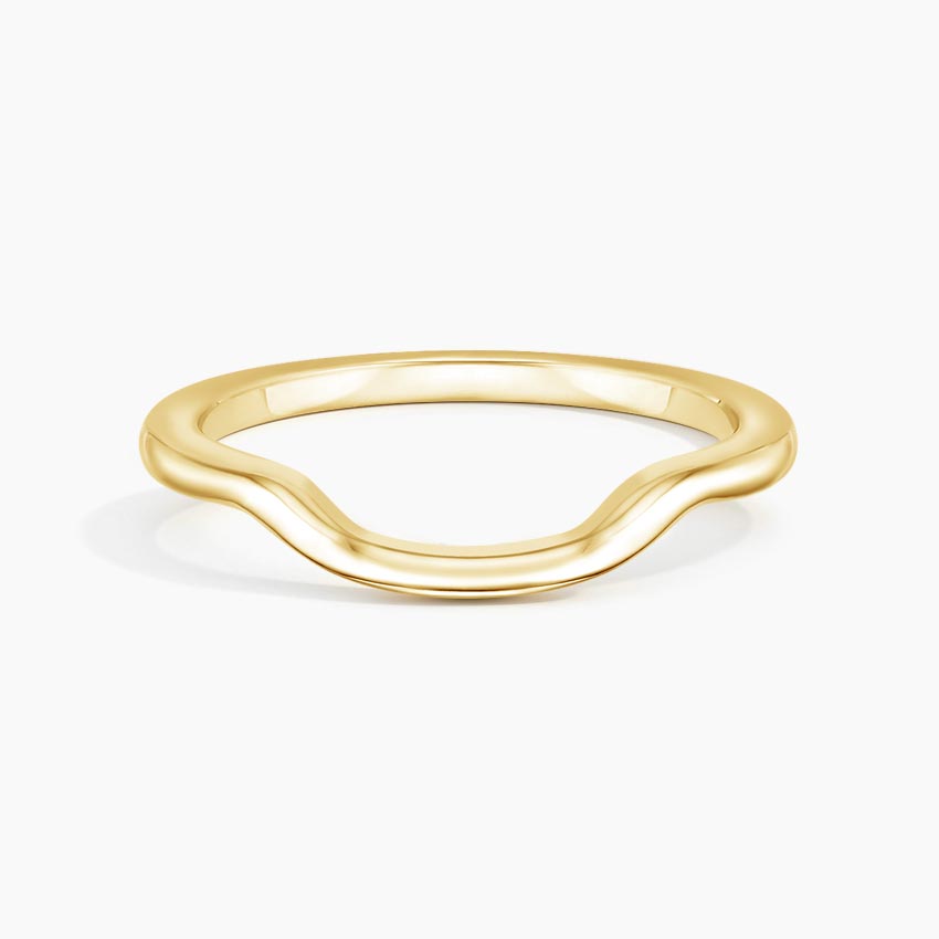Curved Nesting Stackable Ring | Mezzo Half Moon | Brilliant Earth