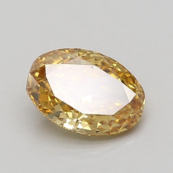 1.41 Ct. Fancy Vivid Yellow Oval Lab Grown Diamond