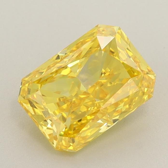 1.06 Ct. Fancy Vivid  Yellow Radiant Lab Grown Diamond