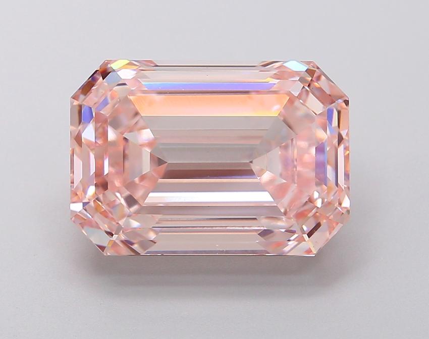 8.04 Ct. Fancy Intense Pink Emerald Lab Grown Diamond