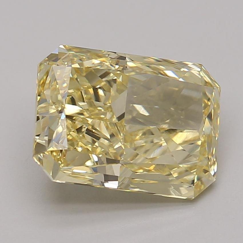 3.74 Ct. Fancy Vivid Yellow Radiant Lab Grown Diamond