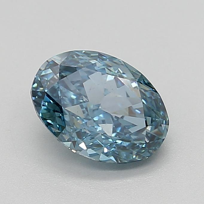 2.01 Ct. Fancy Vivid  Blue Oval Lab Grown Diamond