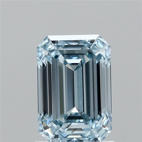 1.47 Ct. Fancy Intense Blue Emerald Lab Grown Diamond