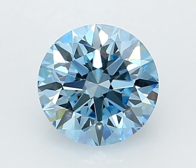 1.26 Ct. Fancy Vivid  Blue Round Lab Grown Diamond